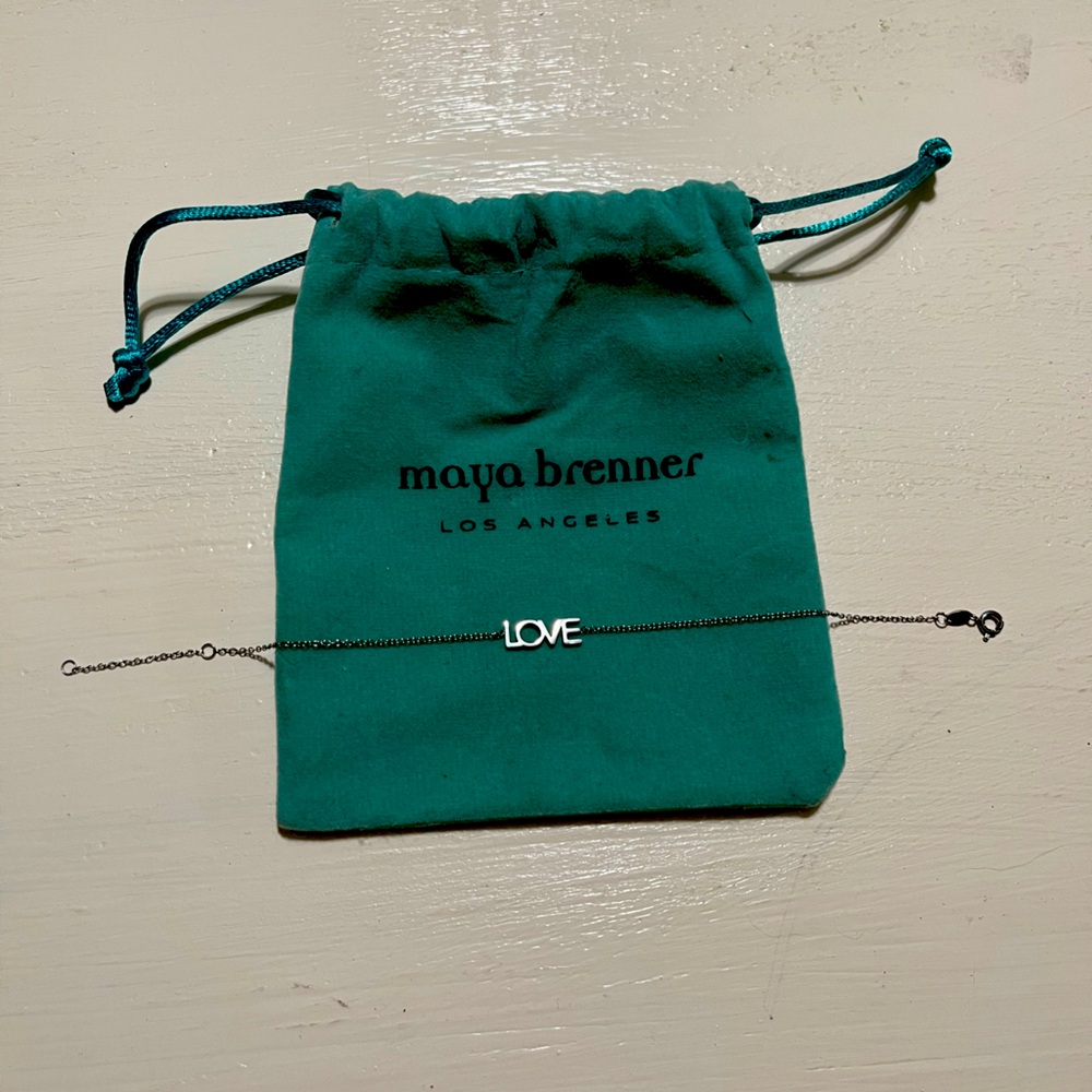 Maya Brenner Silver “LOVE” Braclet/Anklet